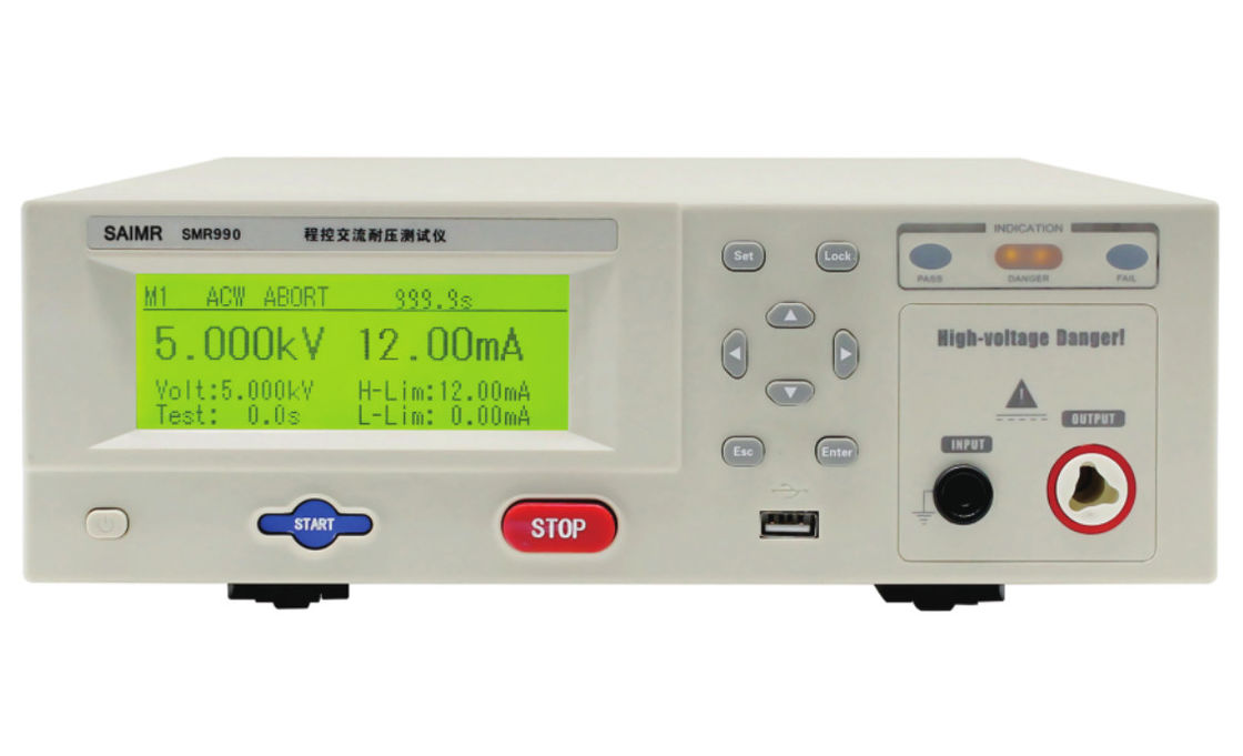 7.5 kg Hoogspanningsisolatie-tester Ac dielectrische tester met I/O-interface