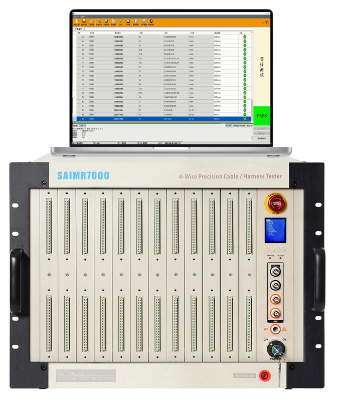 Gelijkstroomstandspanningstest 30V-4000V Kabelmontage-testapparatuur 16/32/48/64 PIN