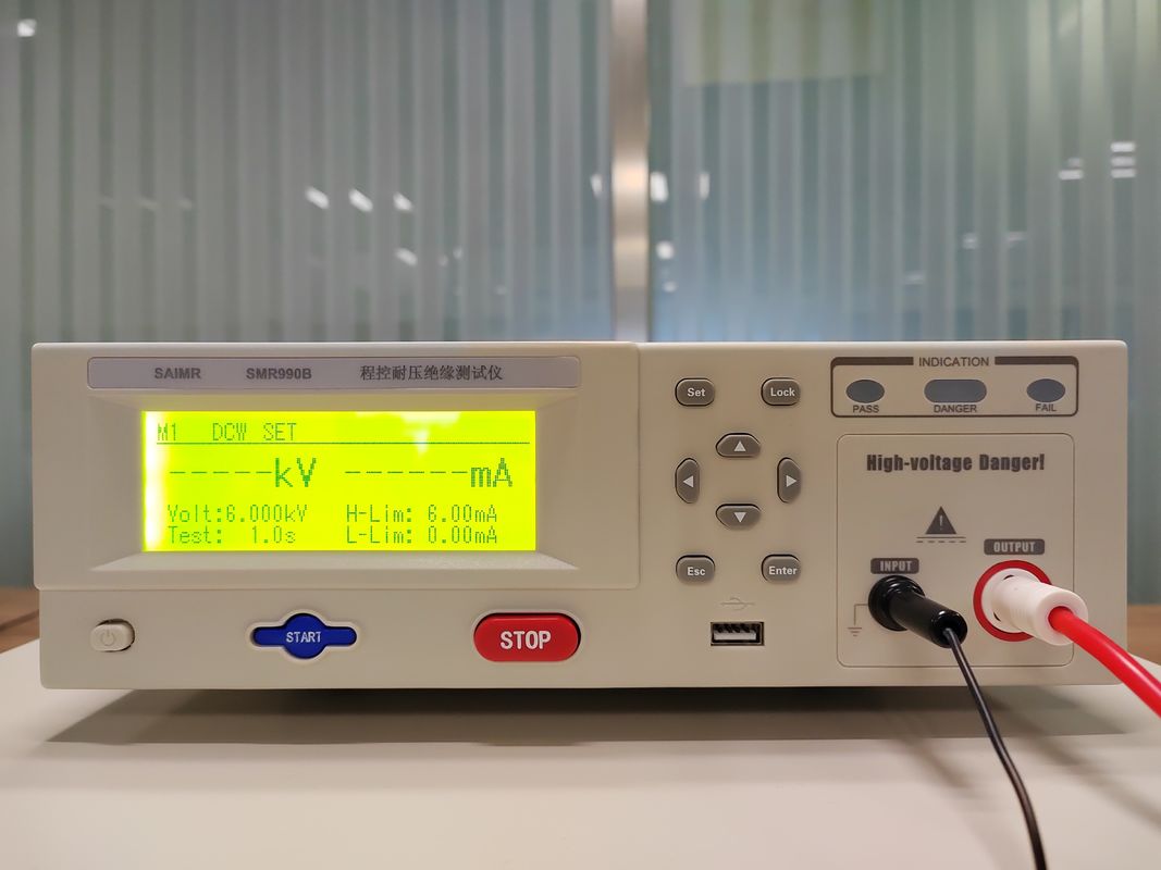 7.5kg Draagbare Hipot Tester Isolatie Hipot Voltage Tester Met Arc Detection Functie 1-9 Level