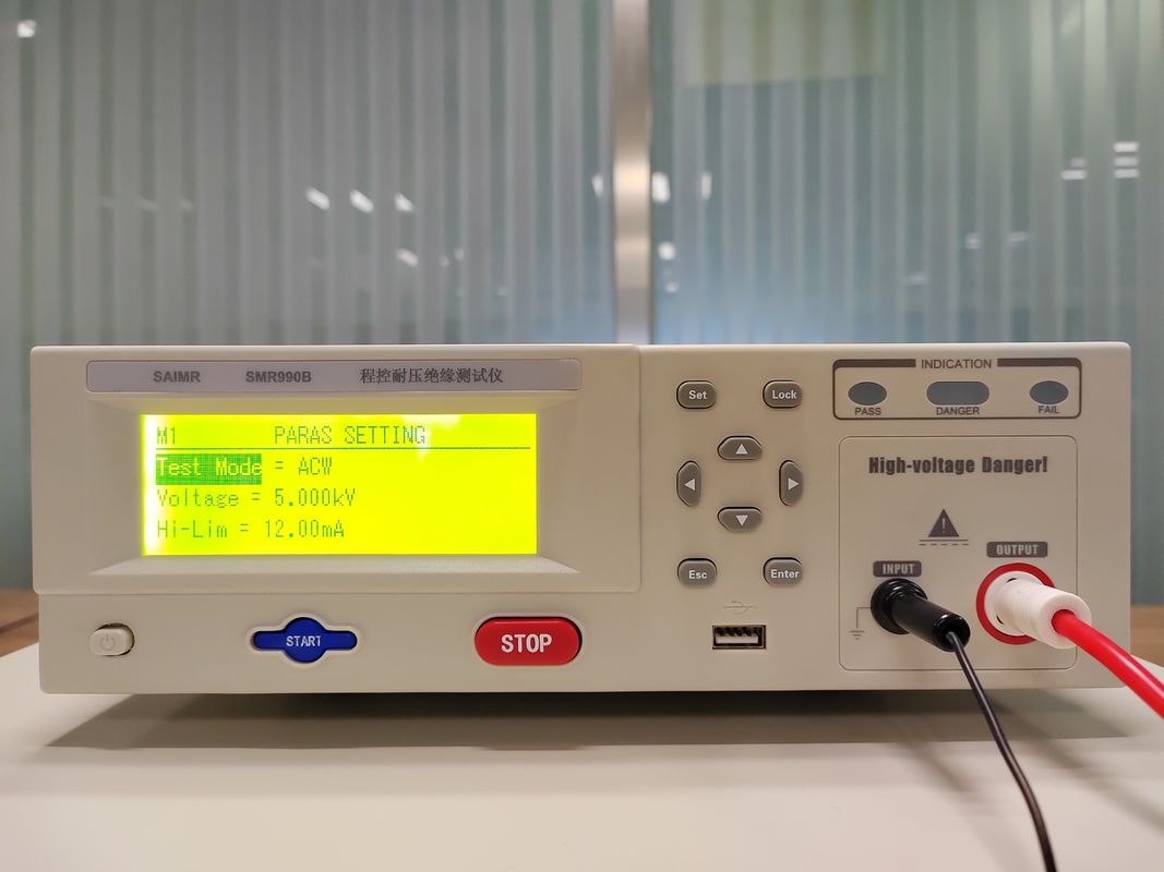 7.5kg Draagbare Hipot Tester Isolatie Hipot Voltage Tester Met Arc Detection Functie 1-9 Level