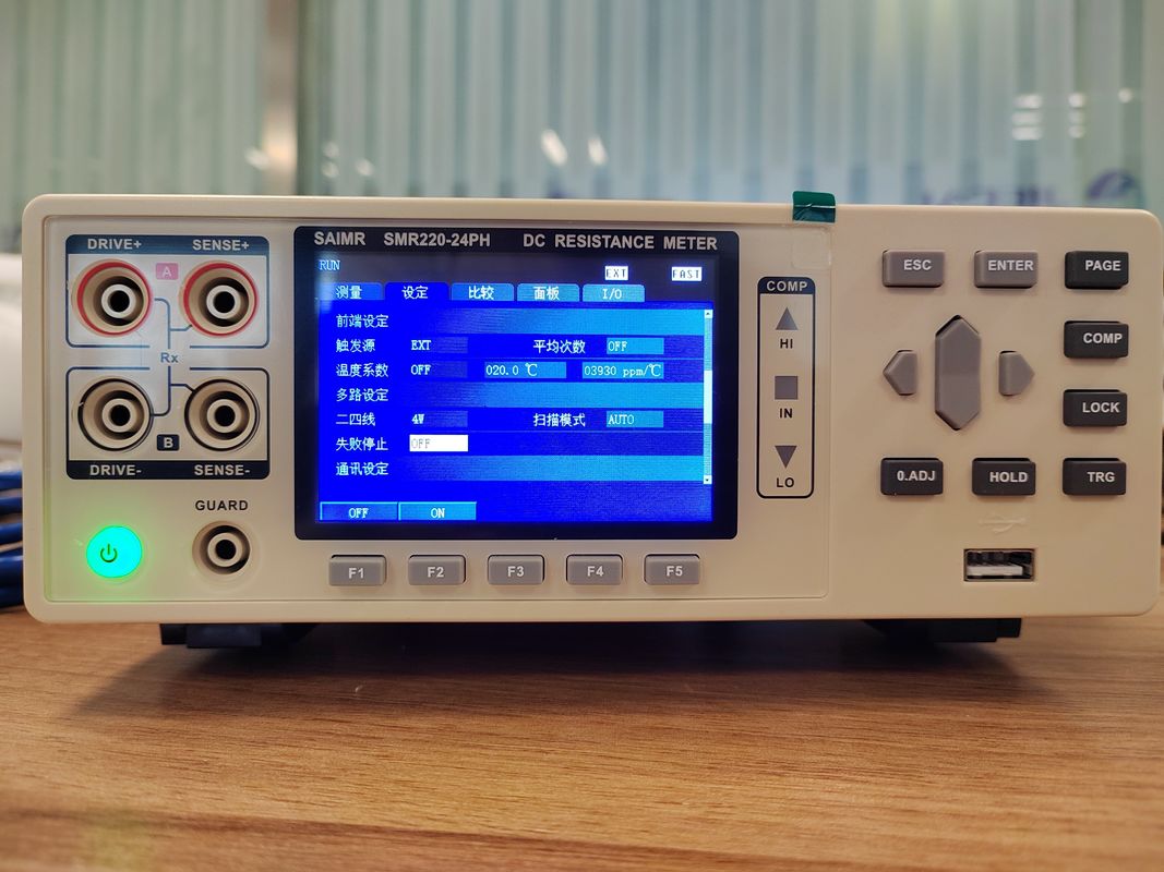 Hoge-precision DC resistance tester meter RS232 Interface 4 draad of 2 draad testmodus