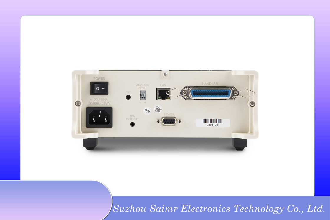 RS232 Interface Battery Voltage Tester met voedingskabel en optionele proefpen
